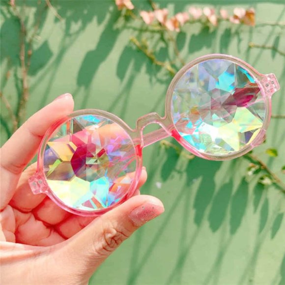 Sunglasses Kaleidoscope Rainbow Prism glasses - Picture 2 of 7